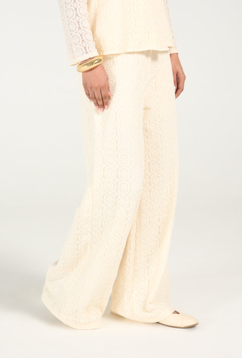 TAILORED LACE PANTS