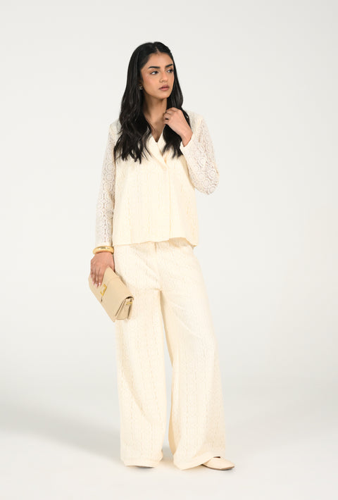 LACE BLAZER TOP