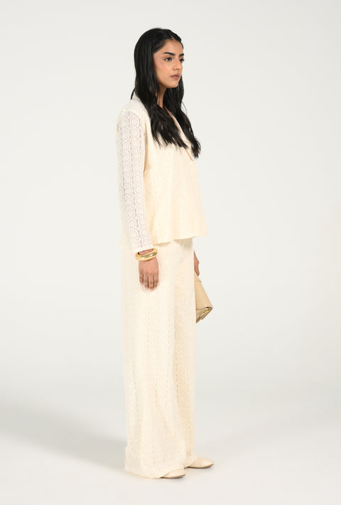 LACE BLAZER TOP