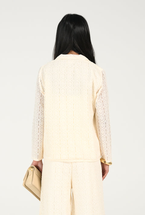 LACE BLAZER TOP