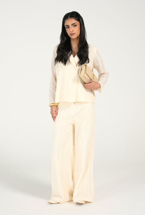 LACE BLAZER TOP