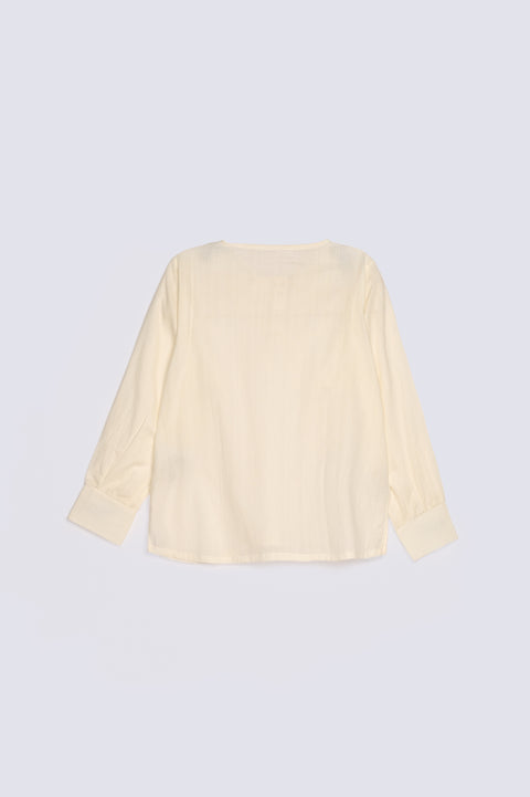 TEXTURED TOP WITH NECK DETAIL