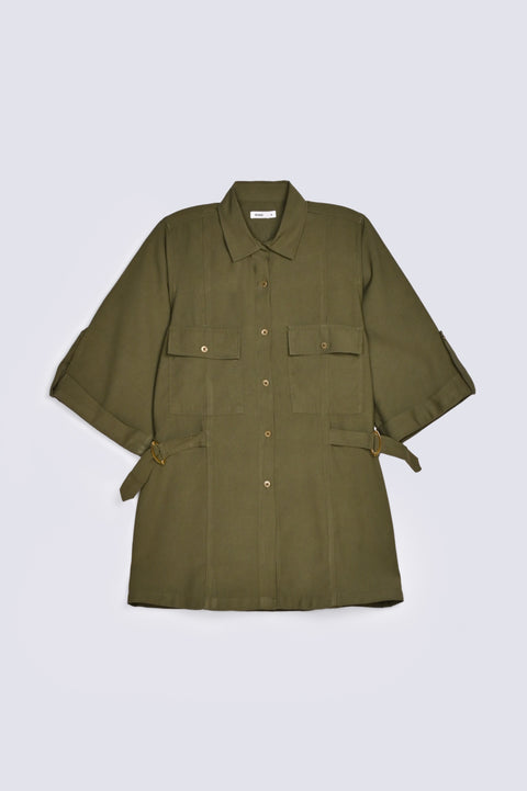 SAFARI TOP WITH BUCKLE DETAIL