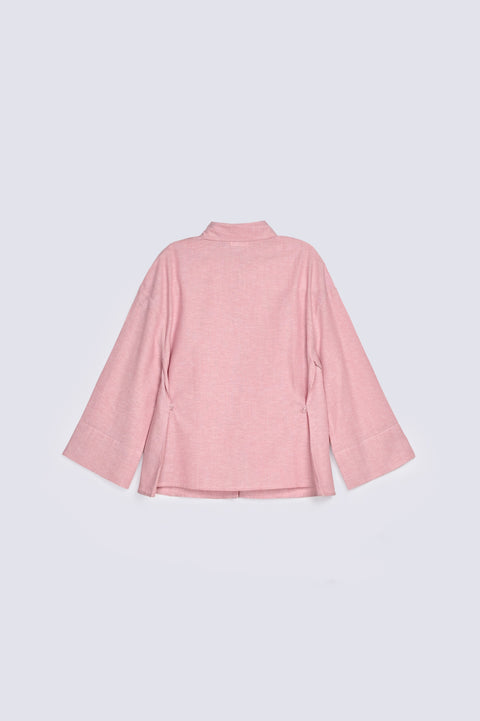 BUTTON DOWN TOP WITH WAIST DETAIL