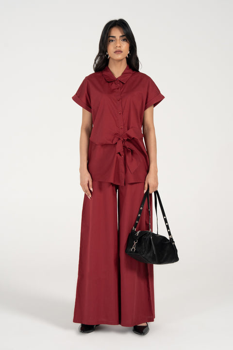 FRONT TIE BUTTON DOWN TOP