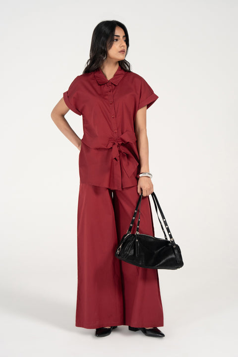 FRONT TIE BUTTON DOWN TOP