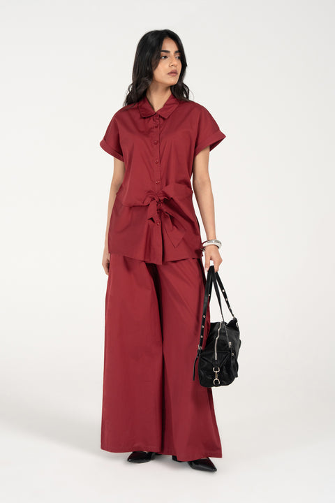 FRONT TIE BUTTON DOWN TOP