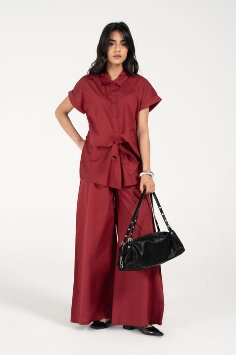 FRONT TIE BUTTON DOWN TOP