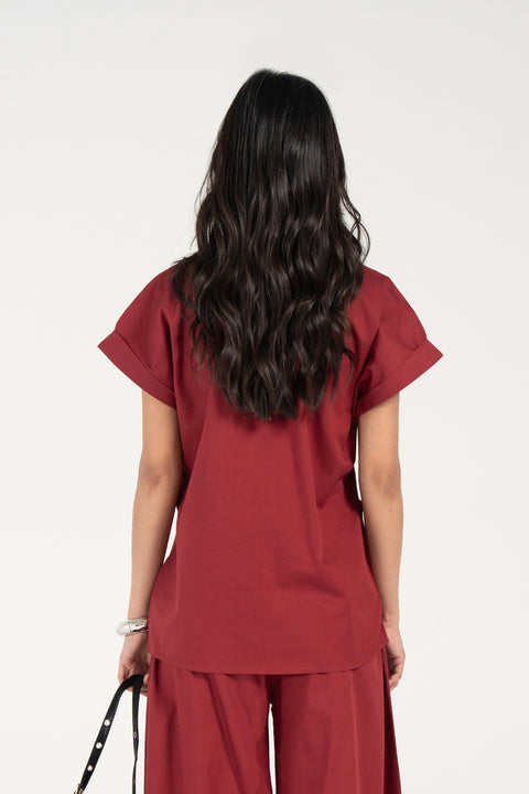 FRONT TIE BUTTON DOWN TOP