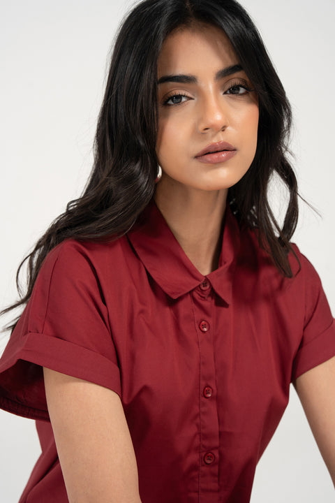 FRONT TIE BUTTON DOWN TOP