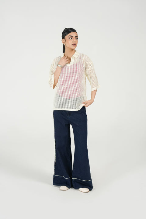 MESH OVERSIZED TOP