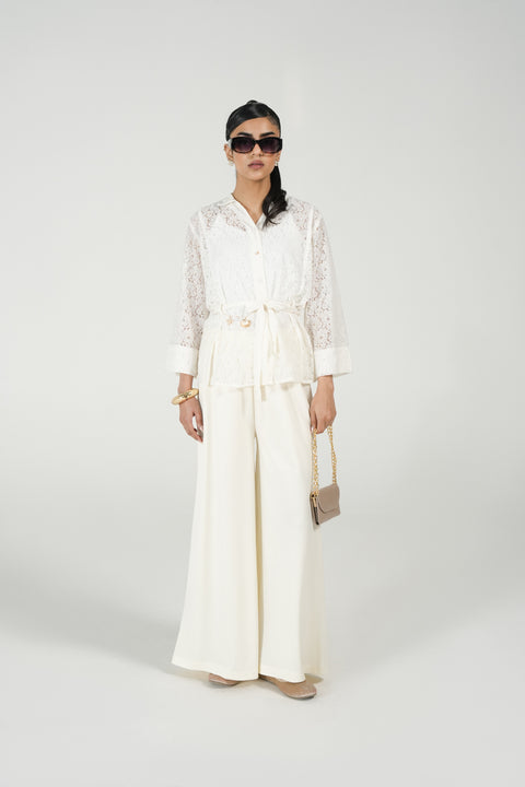 LACE BUTTON DOWN TOP