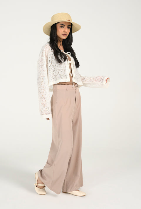 LACE CROPPED TOP