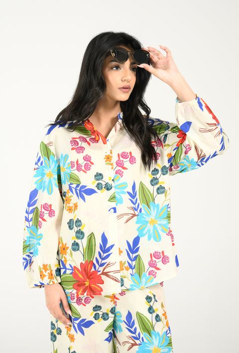 PRINTED FLORAL TOP