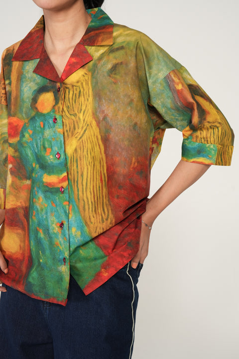 VAN GOGH INSPIRED PRINTED TOP