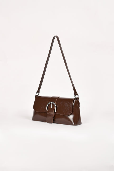 PATENT SHOULDER BUCKLE BAG