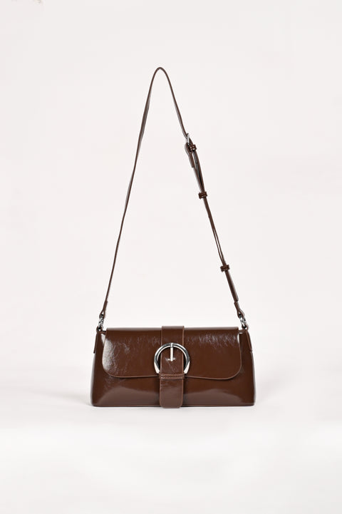 PATENT SHOULDER BUCKLE BAG