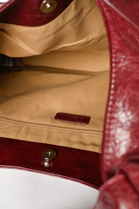 TEXTURED HOBO TOTE BAG