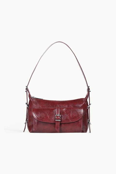 FRONT-BUCKLE SATCHEL BAG