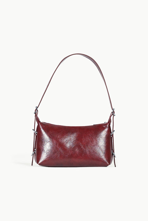 FRONT-BUCKLE SATCHEL BAG
