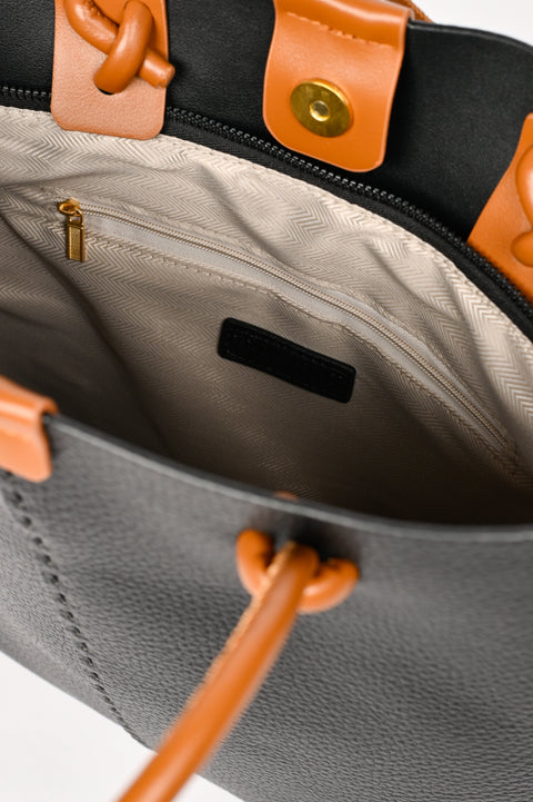 CONTRAST TOTE BAG
