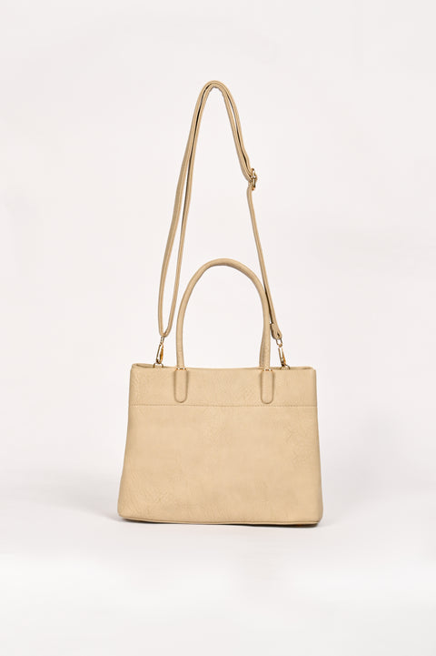 TEXTURED TOP HANDLE BAG
