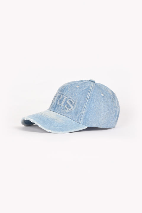 SLOGAN DENIM CAP