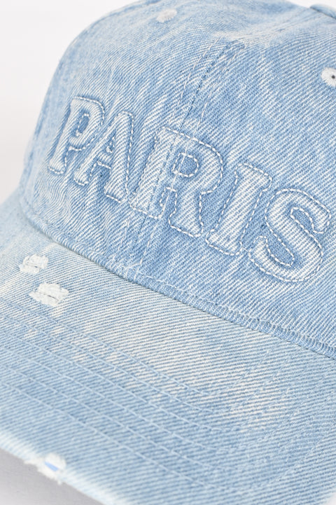 SLOGAN DENIM CAP