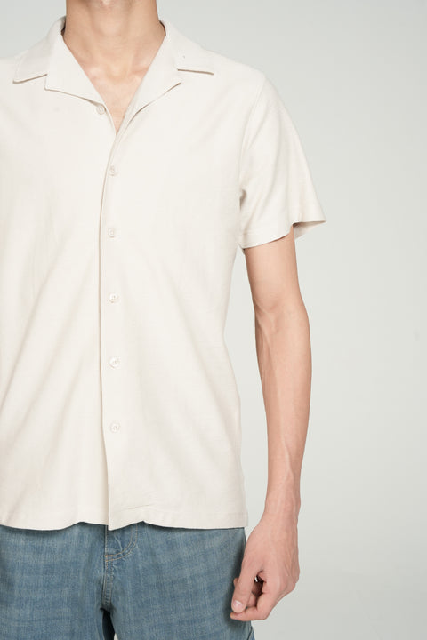 RESORT COLLAR BUTTON DOWN TEXTURED POLO