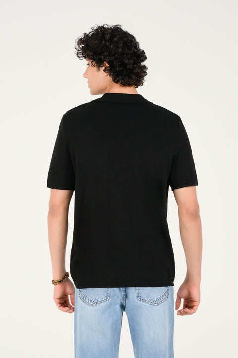BUTTON DOWN KNITTED POLO