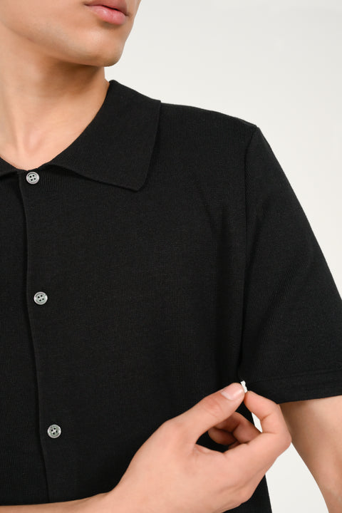 BUTTON DOWN KNITTED POLO