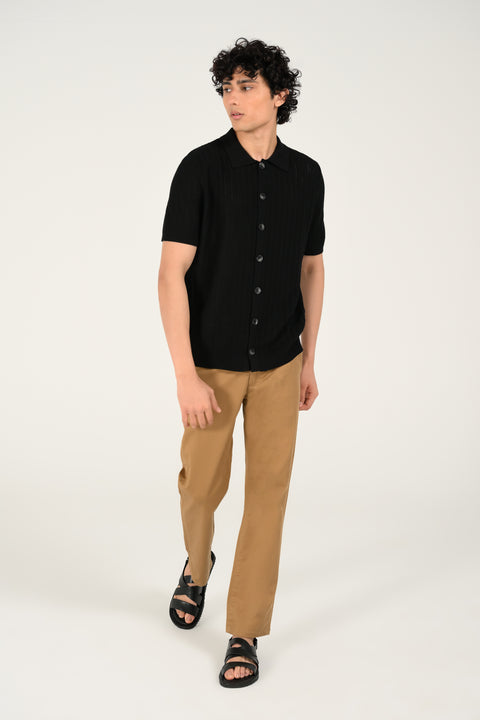 BUTTON DOWN KNITTED POLO