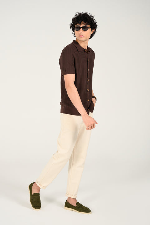 BUTTON DOWN KNITTED POLO