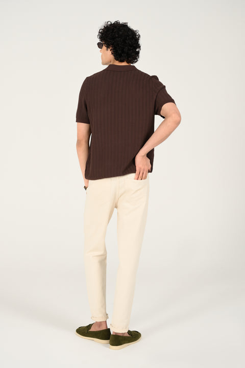 BUTTON DOWN KNITTED POLO