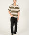 KNITTED STRIPED POLO
