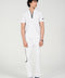 STRETCH TEXTURED ZIP PLACKET POLO