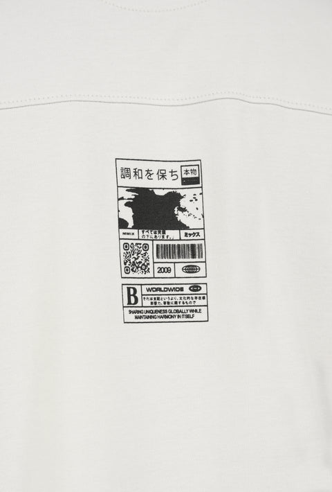 BOXY FIT CONTRAST RESORT COLLAR GRAPHIC POLO