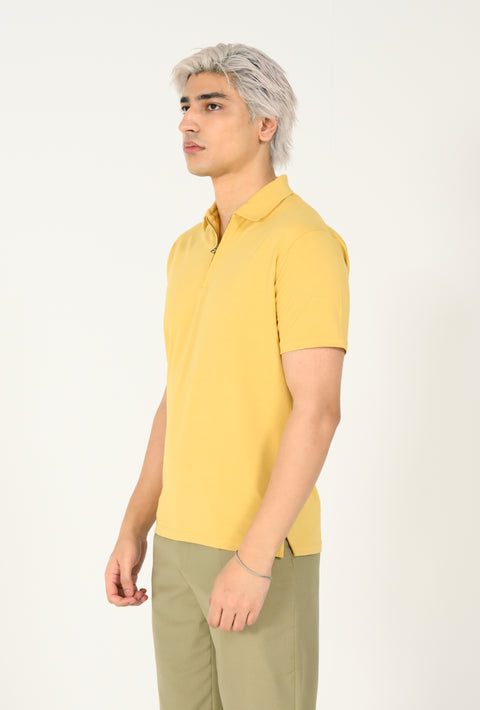 MODAL CLOUD FEEL ZIP PLACKET POLO