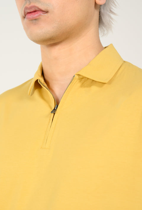 MODAL CLOUD FEEL ZIP PLACKET POLO