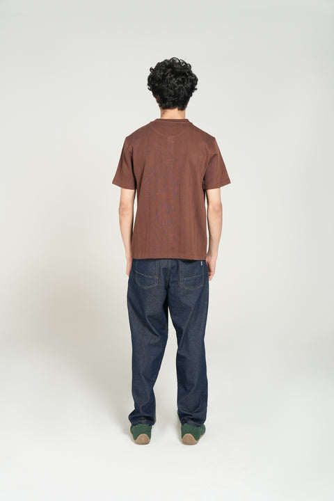 TEXTURED STRIPED HENLEY