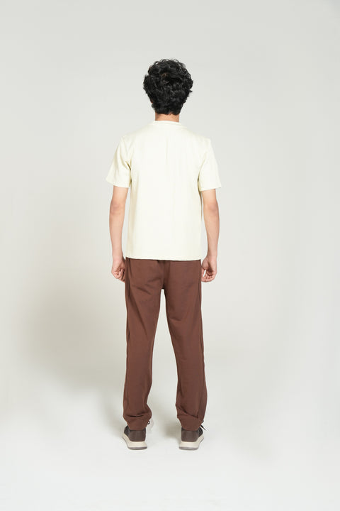 TEXTURED STRIPED HENLEY