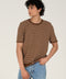 TEXTURED STRIPED KNITTED TEE