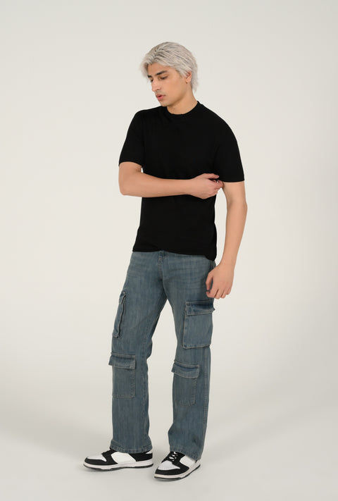 TEXTURED MODAL TEE