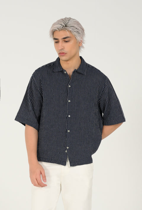 BOXY FIT DOBBY SHIRT