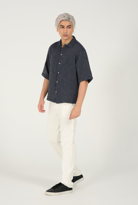BOXY FIT DOBBY SHIRT