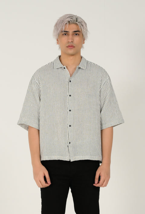 BOXY FIT DOBBY SHIRT