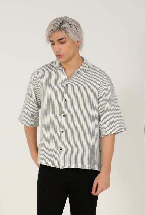 BOXY FIT DOBBY SHIRT