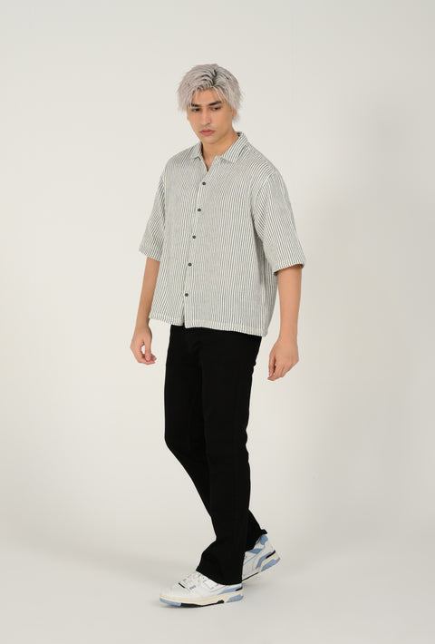 BOXY FIT DOBBY SHIRT
