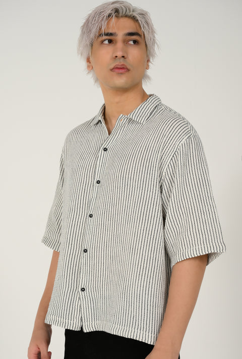 BOXY FIT DOBBY SHIRT
