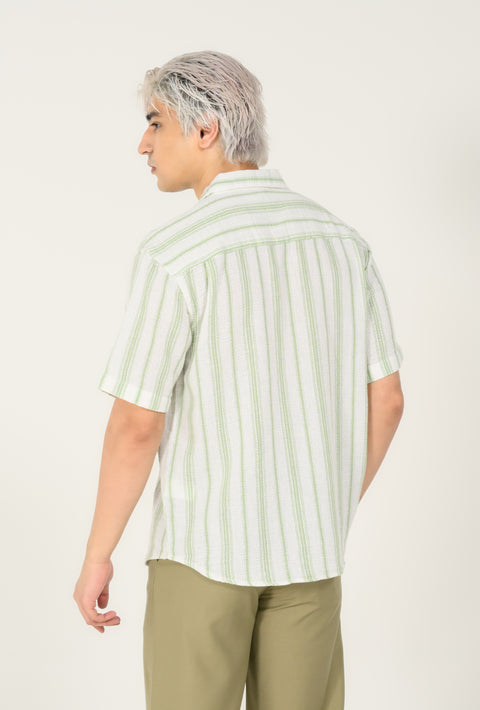 RELAXED FIT DOBBY SHIRT